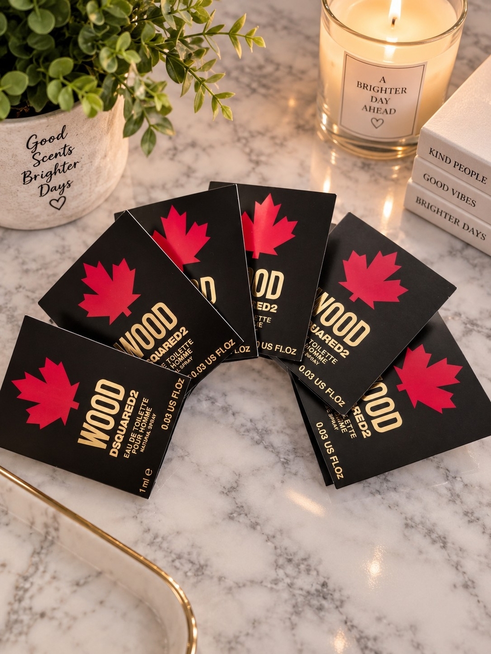 Wood Pour Homme by Dsquared2 Vial Sample Pack Of 5